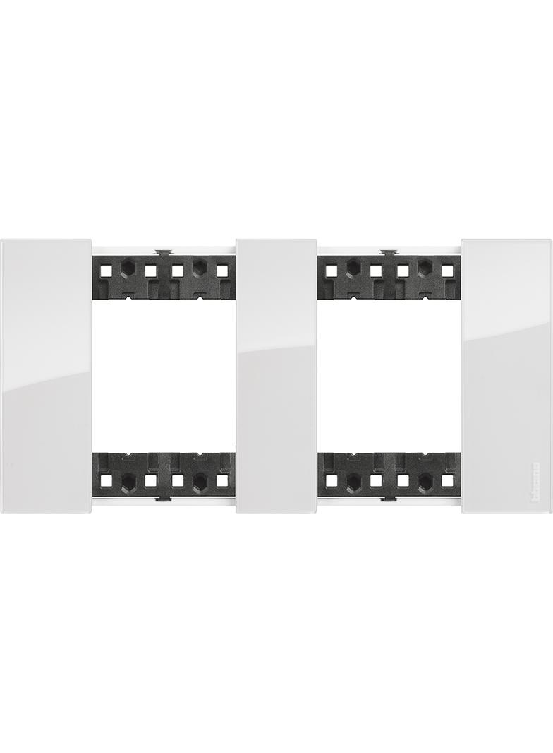 Living Now - Ramka 2x2 Moduły - Ice Bticino KA4802M2DW LEGRAND