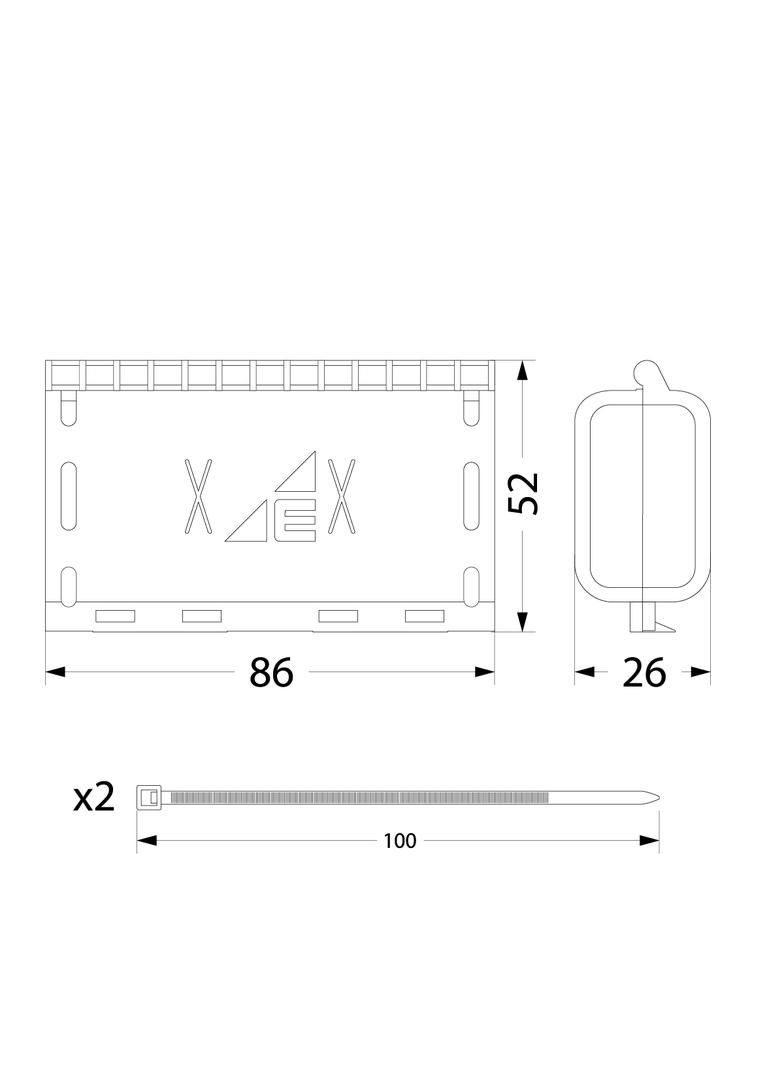 MZGEL86 Mufa z żelem / 86*52*28mm GELEBOX, IPX8, 0,6/1kV 39.86 OPATÓWEK