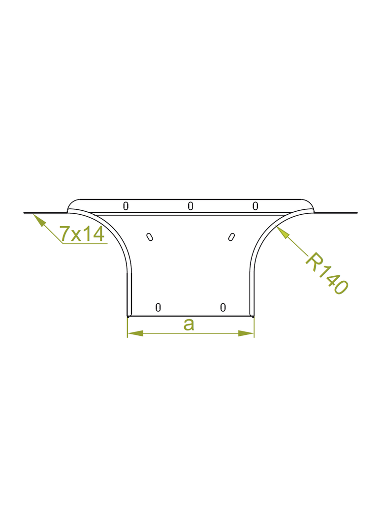 Trójnik dostawny 100x50mm Grubość 2,00 mm TKZDC100H50  354110 BAKS