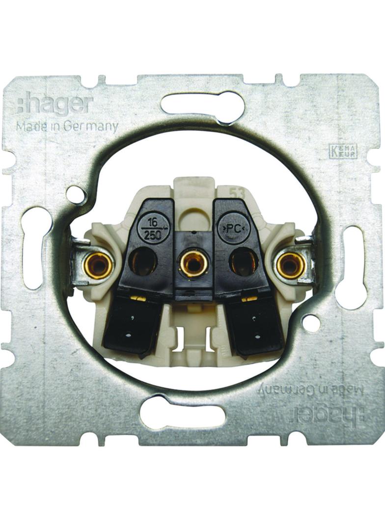 one.platform Gniazdo bez uziemienia samozaciski (mechanizm) Berker 396161 WDS5100 HAGER