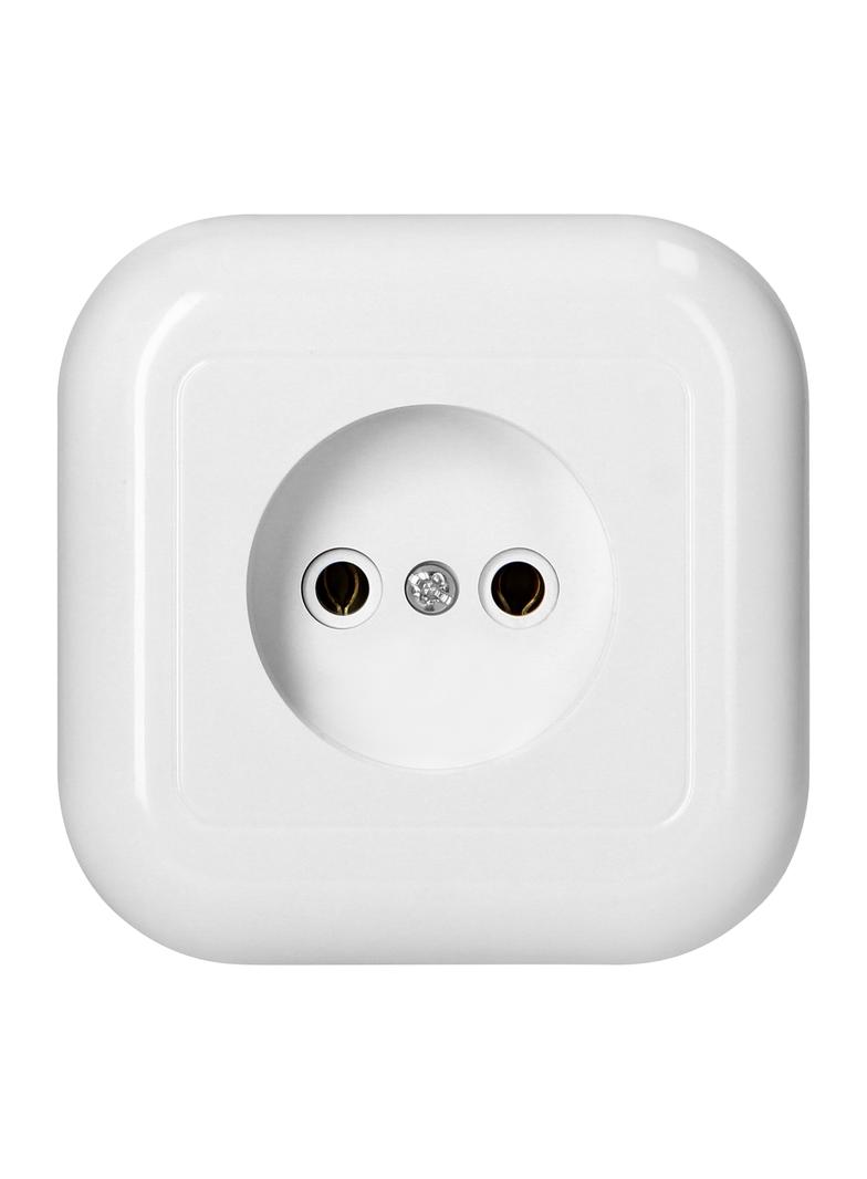 Gniazdo pojedyncze natynkowe 2p 16A, 250V, FAN, biały NT-15F BIAŁY ORNO