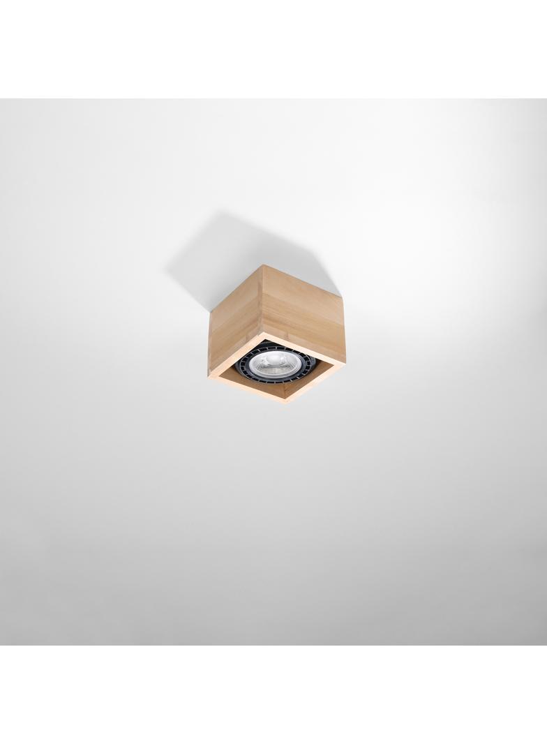 Sollux Plafon QUATRO 1 naturalne drewno SL.0915