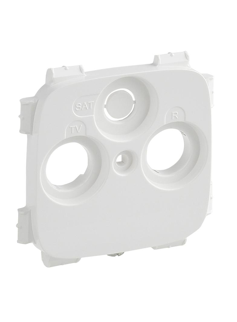VALENA ALLURE - PLAKIETKA BIAŁA GNIAZDA TV-RD-SAT ( 2-3 OTWORY, PLAKIETKA DO GNIAZD INNYCH PRODUCENT