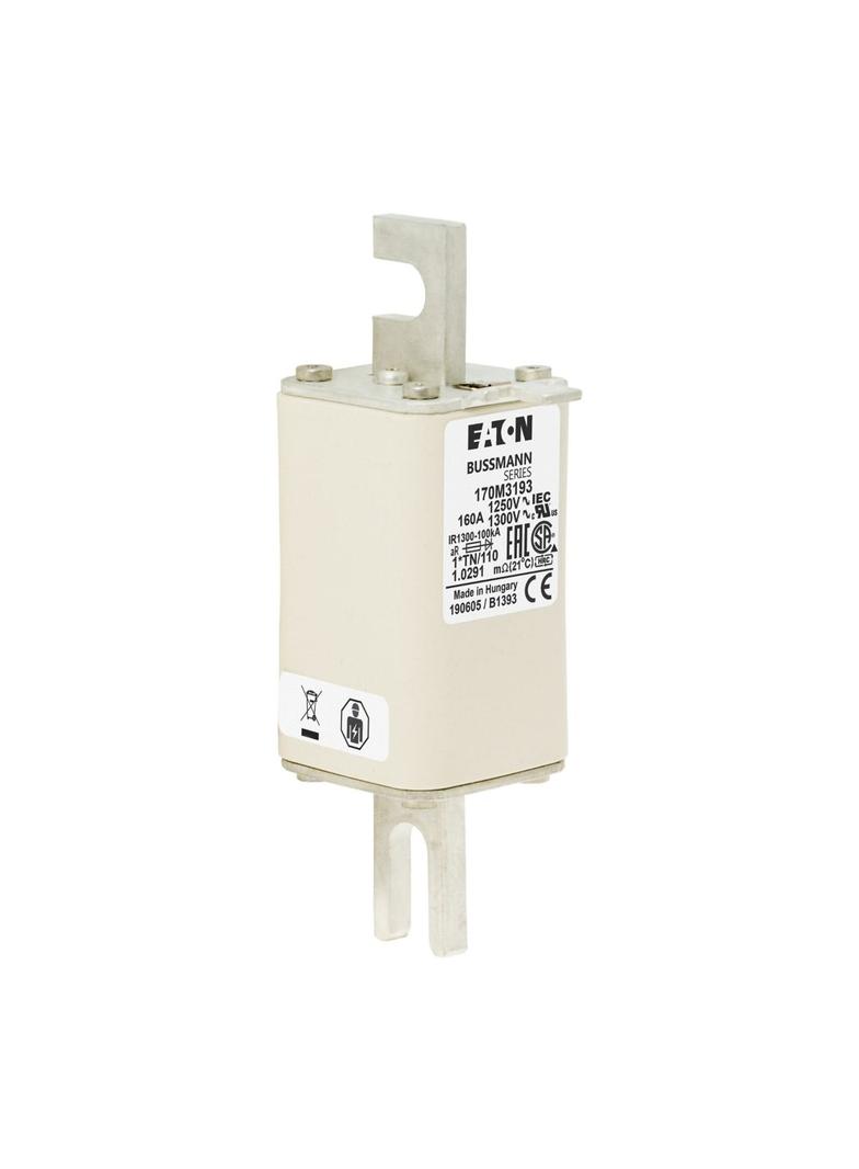 FUSE 160A 1250V 1*TN/110 AR CU Wkładka szybka 160A AC 1250V rozmiar 1 45x58x138 mm a 170M3193 EATON