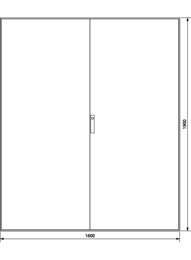 univers Obudowa stojąca IP54 kl.I 1600x1900x600mm RAL7035 FG26XD HAGER