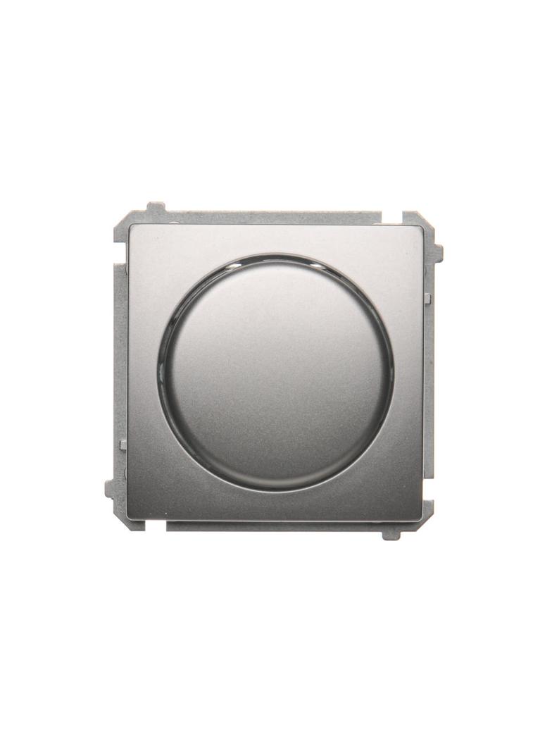 Simon Basic Ściemniacz naciskowo-obrotowy jednobiegunowy do LED ściemnialnych 230V srebrny mat