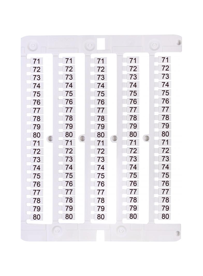 Oznacznik 71 do 80 (100 szt.) ES-NU0851580 003903104 ETI