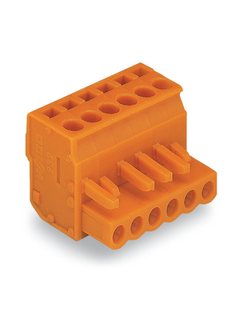 MCS-MIDI Classic gniazdo kątowe 21-bieg. pomarańczowe raster 5,08 mm /10szt./ WAGO