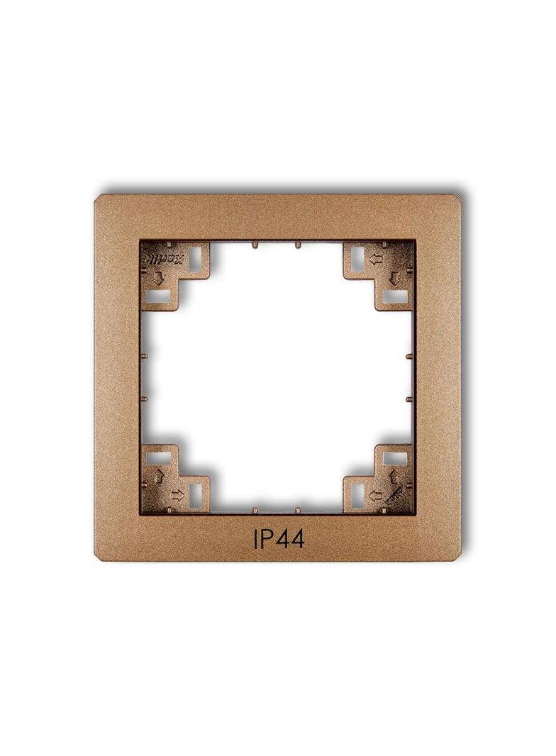 DECO Ramka pośrednia do łączników IP44 złoty metalik