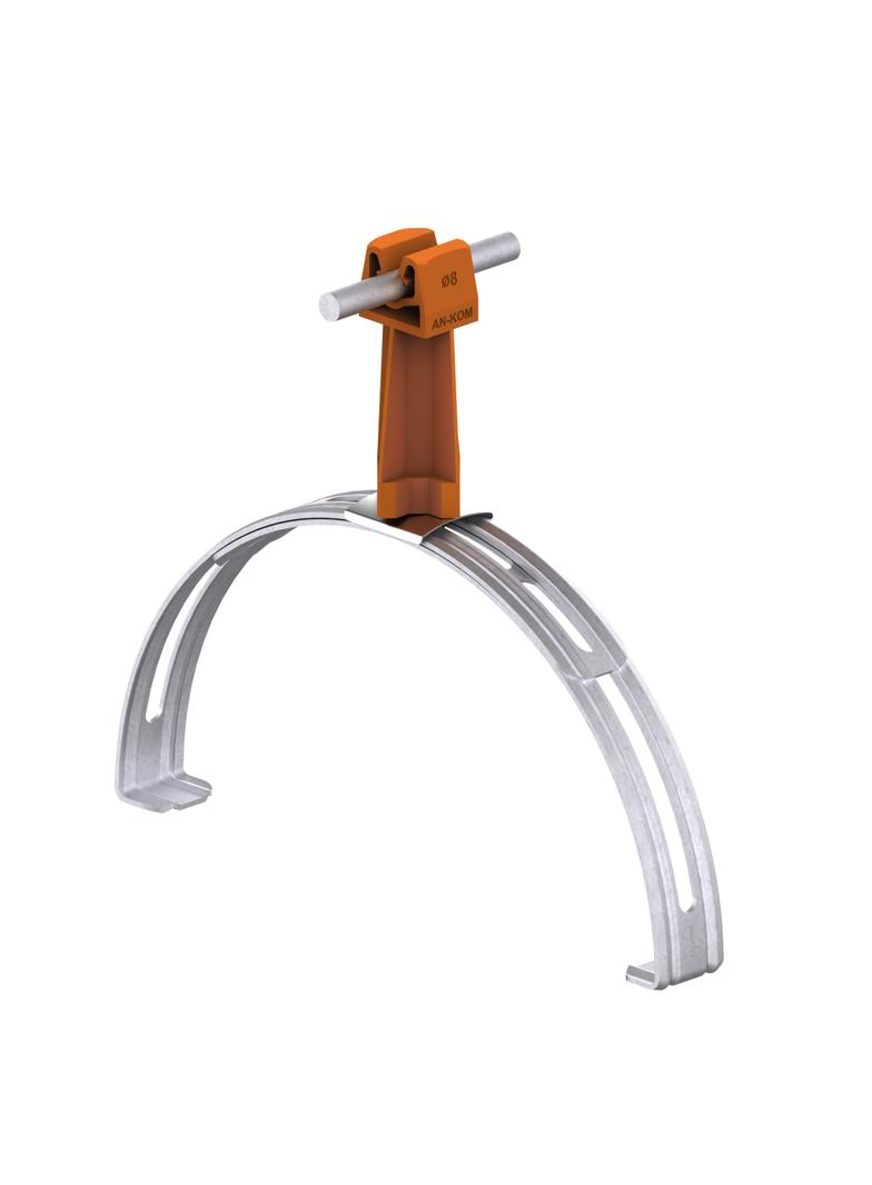 AN-14P/OG/-N Uchwyt gąsior.rozsuw.Z-zatrz. H=7cm /OG/ brązowy