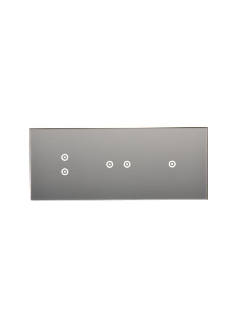 Simon 54 Touch Panel dotykowy S54 Touch 3 moduły 1 pole dotykowe + 2 pola dotykowe poziome + 2 pola dotykowe pionowe srebrna mgła DSTR3123/71 KONTAKT