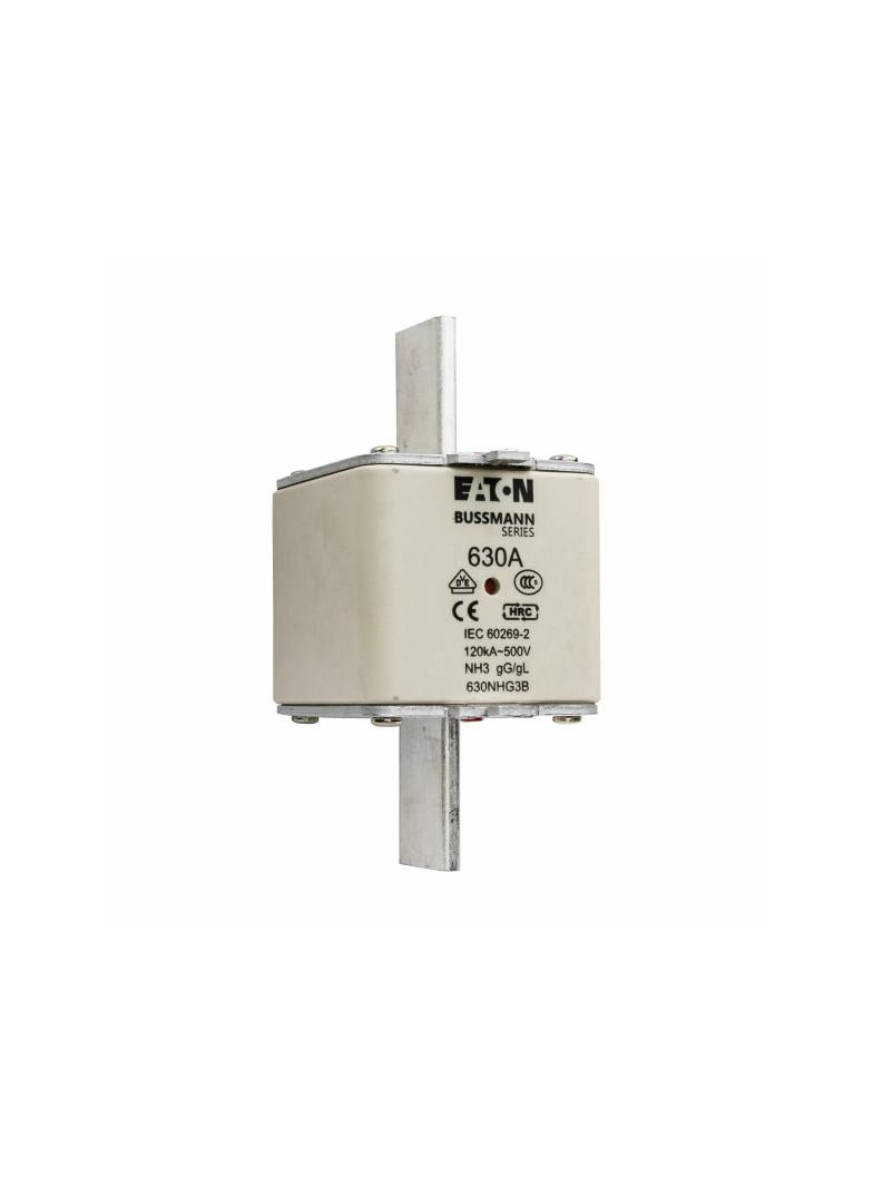 NH FUSE 630A 500V GG/GL SIZE 3 Wkładka NH3 630A 500V GL/GG podwójny wskaźnik 630NHG3B EATON