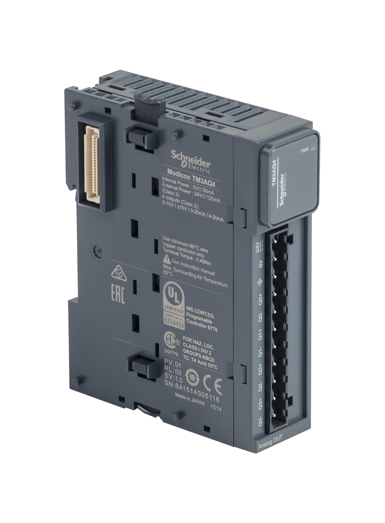 Moduł Modicon TM3 - 4 wyjścia analogowe