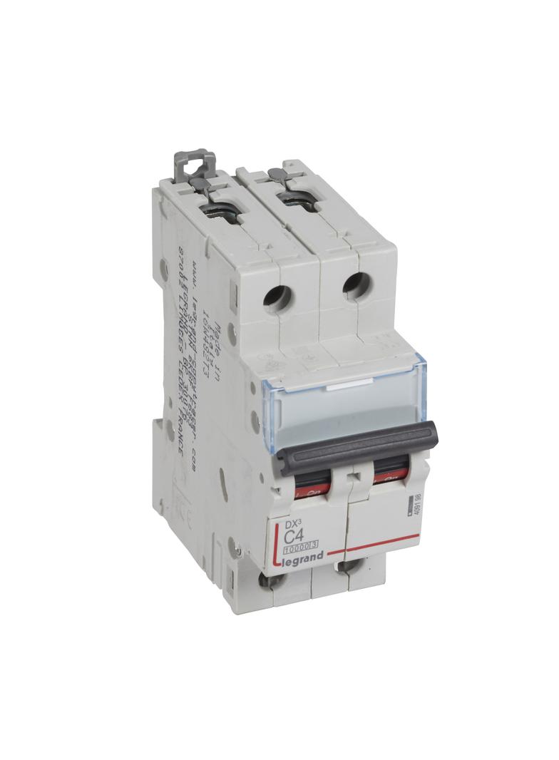 WYŁĄCZNIK NADPRĄDOWY S 312 2P C 4A 10000A SERII DX3, Legrand