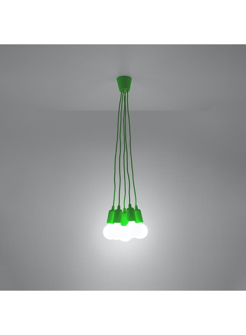 Sollux Lampa wisząca DIEGO 5 zielony SL.0583