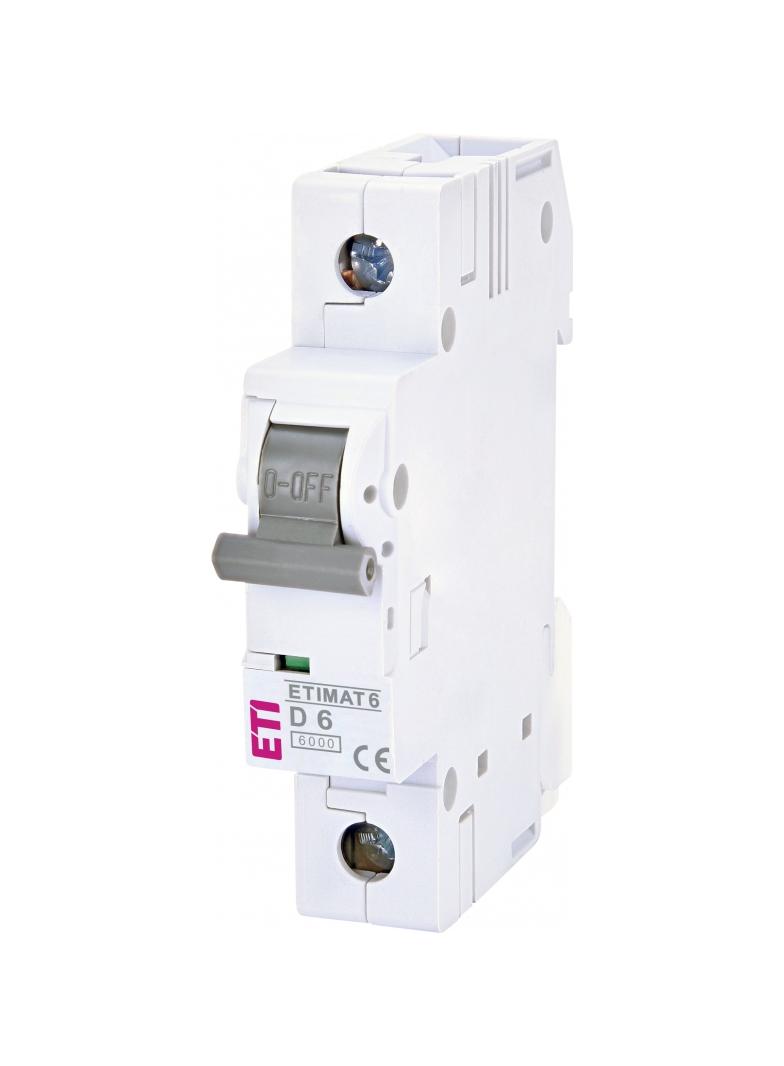Wyłącznik nadprądowy MAT 6 1P D6A 002161512 ETI