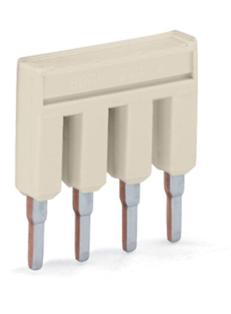 mostek grzebieniowy 4-biegunowy jasnoszary