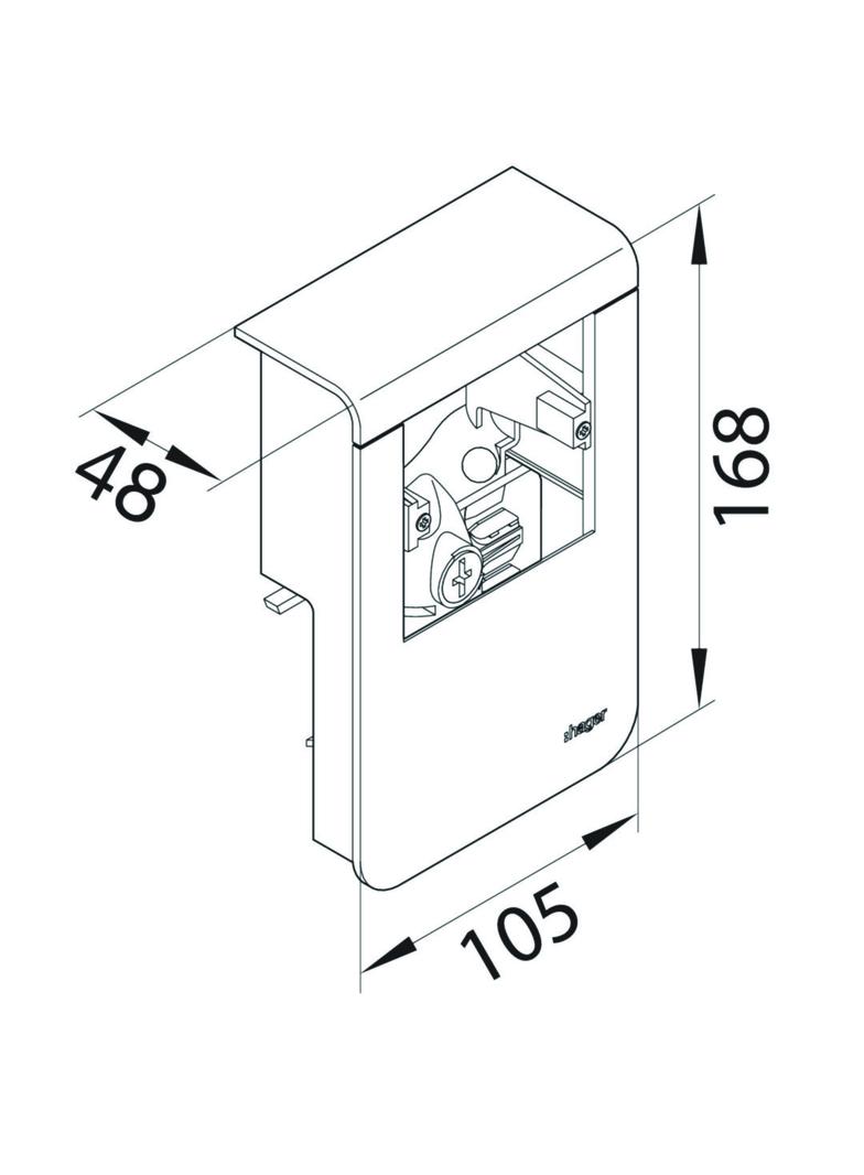 tehalit.SL Pusty nośnik urządzeń 20x115 fi 60 biały