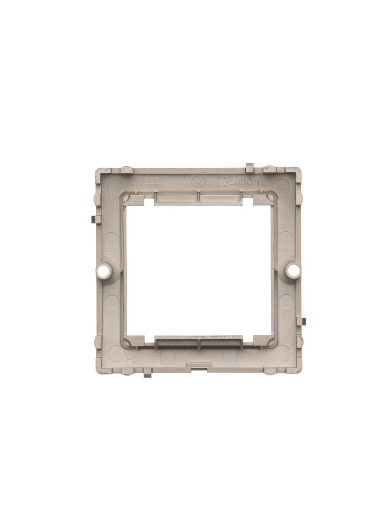 Simon Basic Adapter (przejściówka) na osprzęt standardu 45x45 mm. Montaż do puszki na wkręty satynow