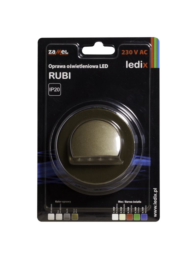 Oprawa LED RUBI PT 230V AC ZLO biała ciepła TYP: 09-221-42