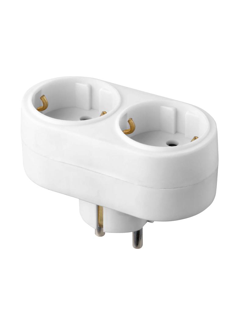 Rozgałęźnik owalny 2x2P+Z Schuko biały OR-AE-13270(GS)/W ORNO