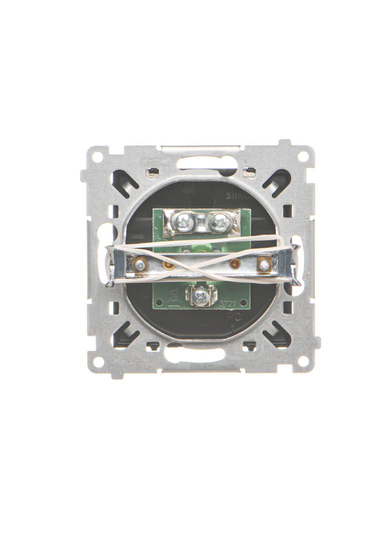 Simon 55 Gniazdo antenowe TV pojedyncze Do instalacji indywidualnych Czarny mat