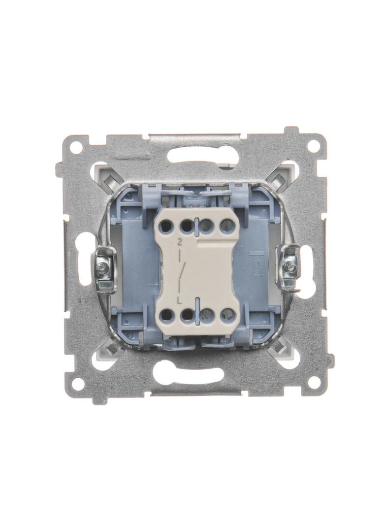 Simon 54 Łącznik jednobiegunowy 10A szybkozłączka srebrny DW1.01/43