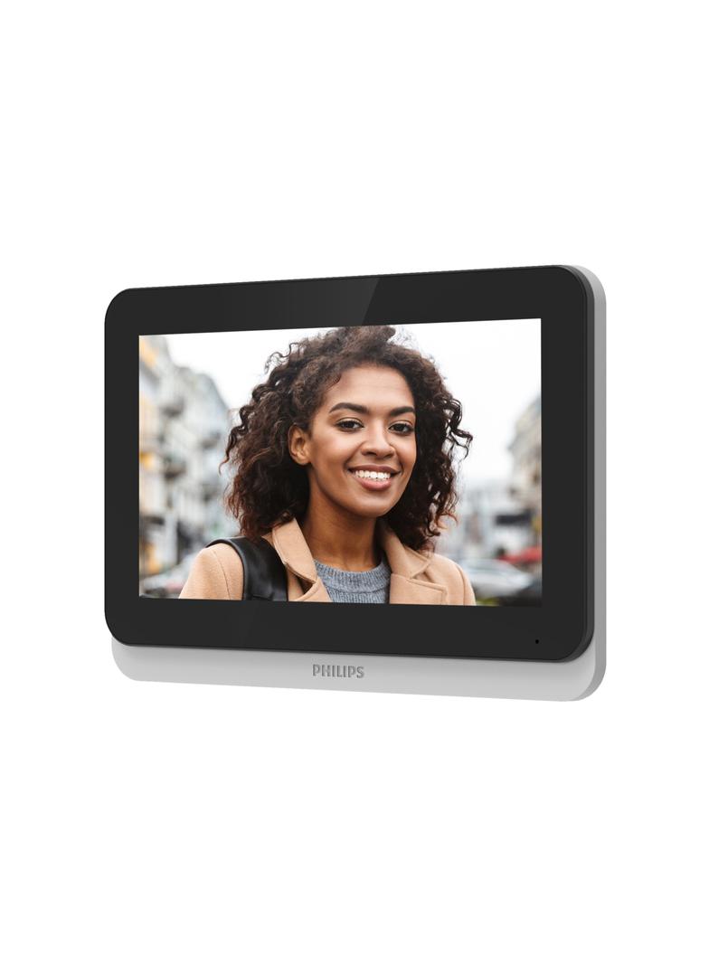 Wideo monitor bezsłuchawkowy, kolorowy, LCD 7", dotykowy, WiFi + APP na telefon, z gniazdem na kartę