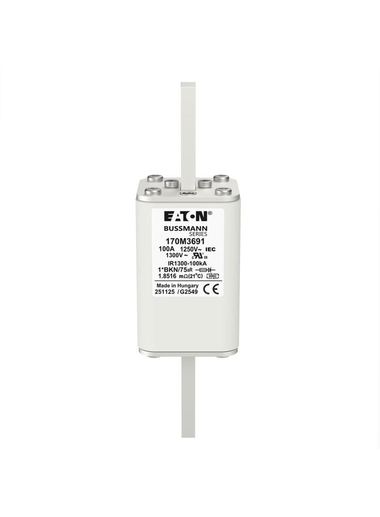 FUSE 100A 1250V 1*FU/115 AR CU Wkładka szybka 100A AC 1250V rozmiar 1 45x45x156 mm a 170M3691 EATON