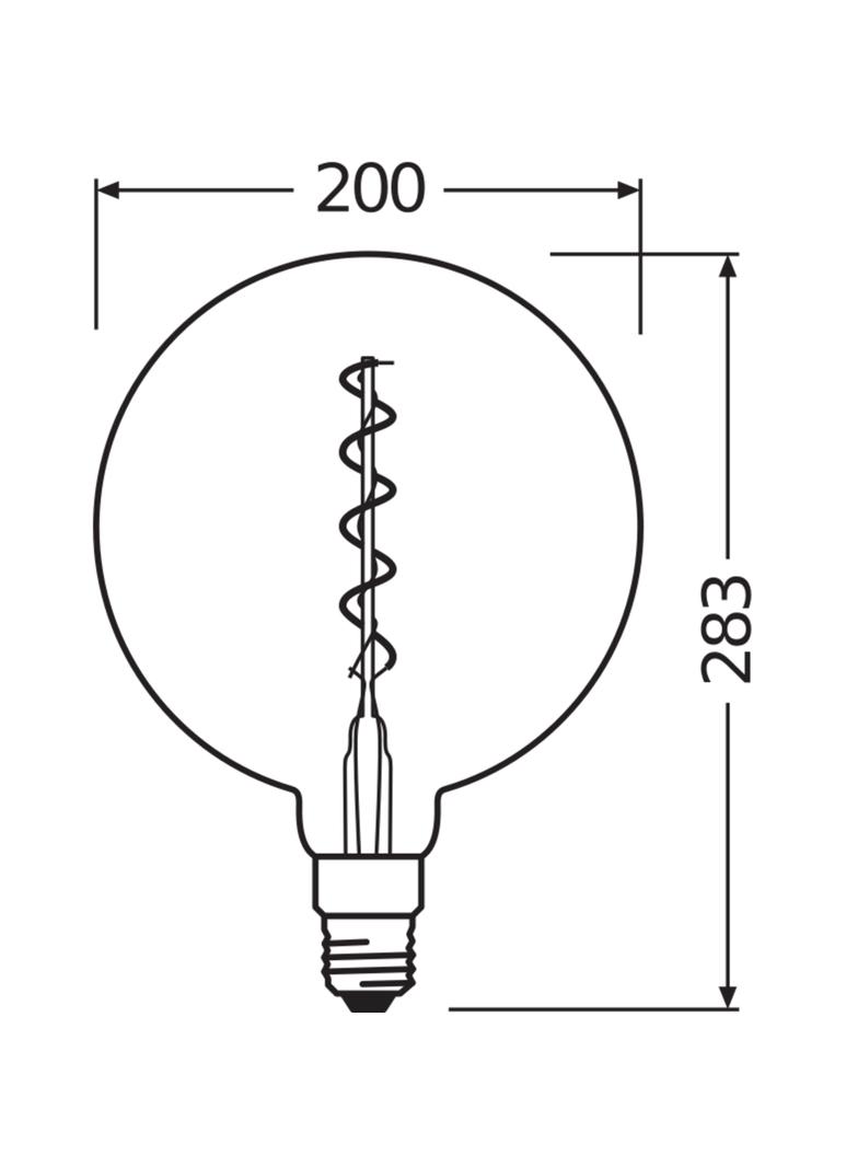 Żarówka LED Vintage 1906 LED CL GLOBE200 FIL GOLD 28 non-dim 5W/820 E27 4058075092013 LEDVANCE