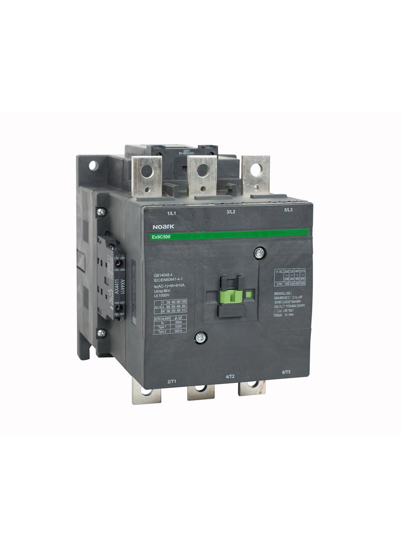 Ex9C500 22 3P 110V AC/DC Stycznik 3P 500A AC-3 110V AC/DC 2NO + 2NC 106306 NOARK