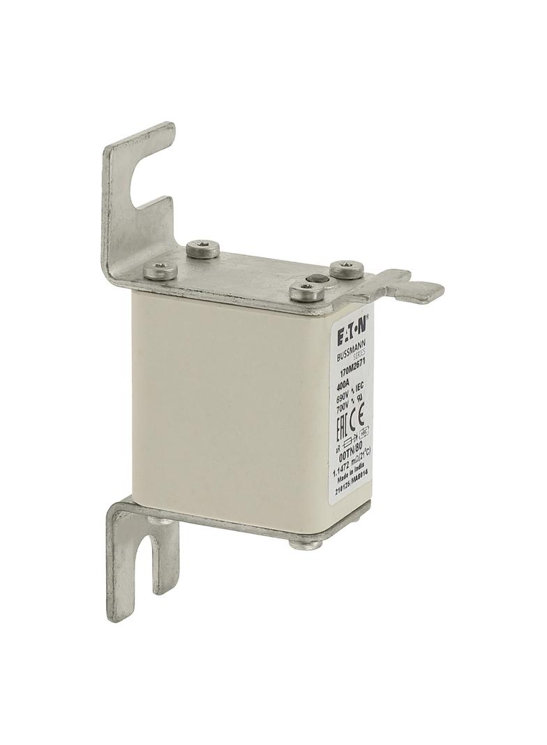 400A 690V aR 00TN/80 TYPE T IND. FUSE Wkładka szybka 400A AC 690V DIN 00 30x51x100 mm aR, 170M2671 E