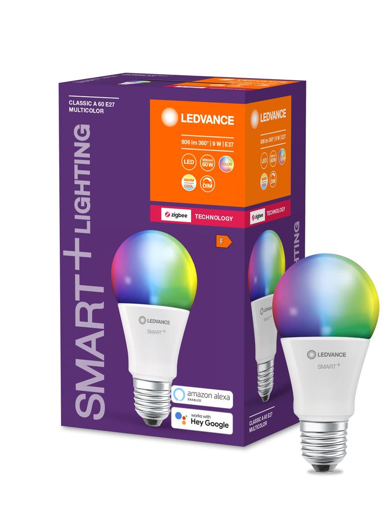 Lampa LED SMART+ ZB CL A Frosted RGBW 60 yes 9W/ E27