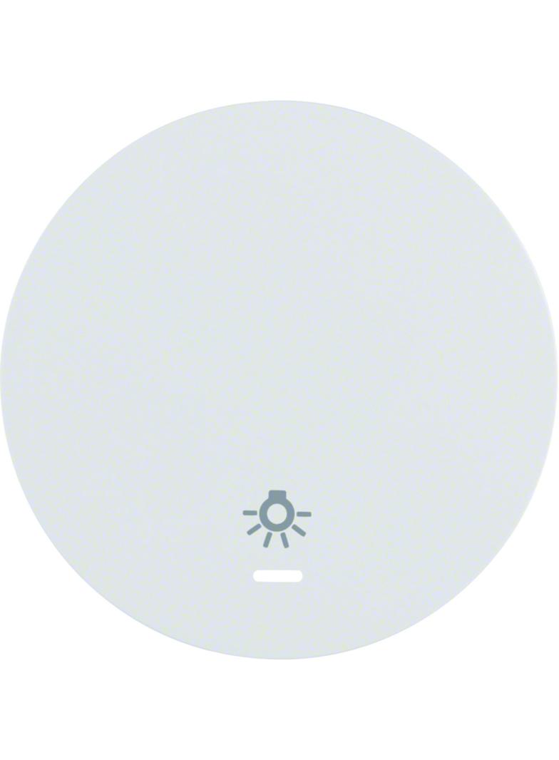 BERKER R.1/R.3 Klawisz z soczewką nadrukowanym symbolem światło do łącznika klaw. pojedyncza biały 1