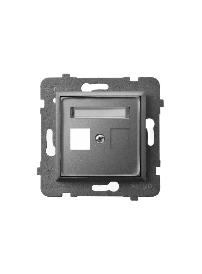 ARIA Obudowa gniazda pojedynczego typu Keystone prosta - kolor szary mat