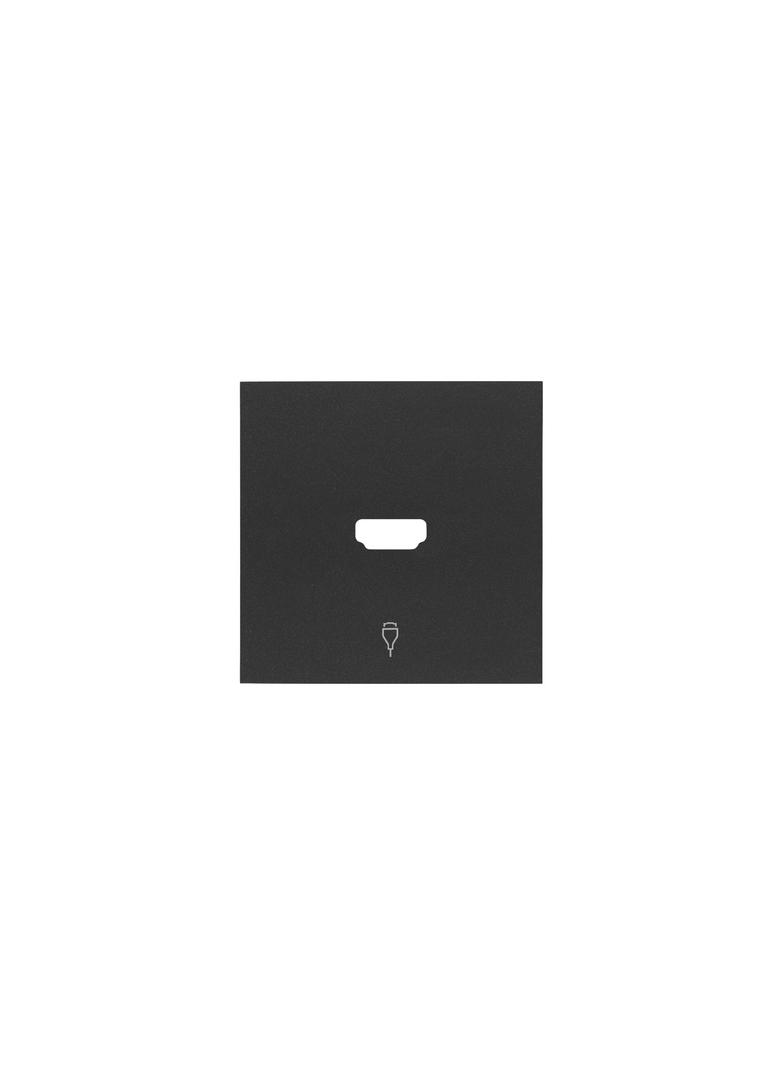 Simon 100 Pokrywa gniazdo HDMI pojedynczego czarny mat 10001094-238 KONTAKT