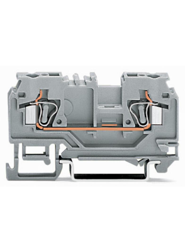 złączka 2-przewodowa 4 mm2 pomarańczowa