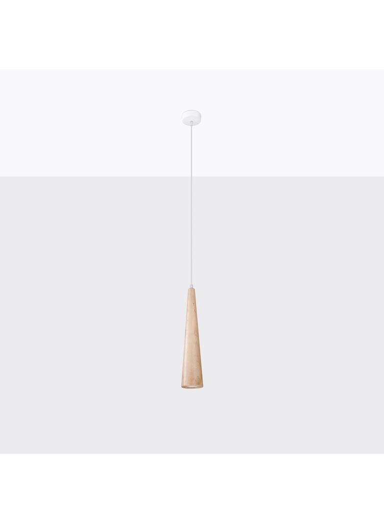 Sollux Lampa wisząca SULA 1 naturalne drewno SL.1100