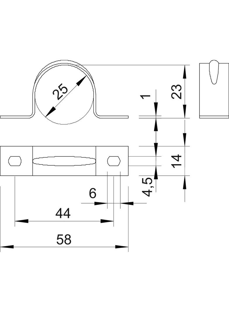 605, OBEJMY MOCUJĄCE 25MM ALMG 3