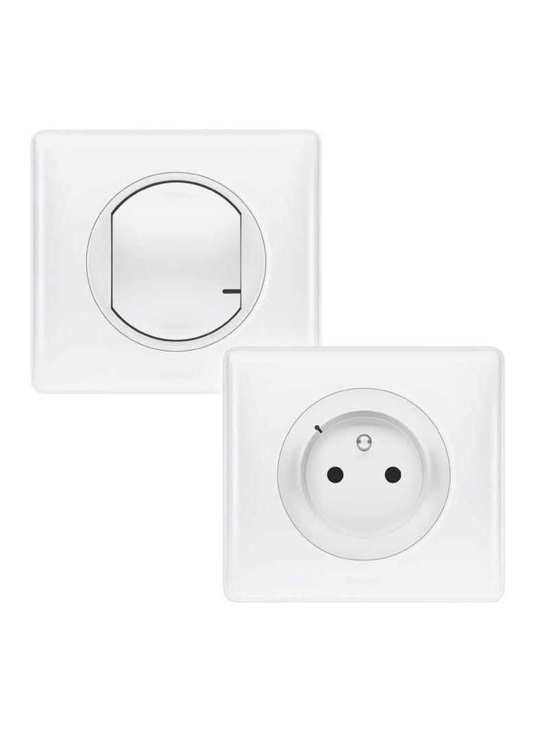 CELIANE WITH NETATMO - ZESTAW GOTOWY DO MONTAŻU GNIAZDO CONNECTED+ŁĄCZNIK BEZPRZEWODOWY BIAŁY, Legra