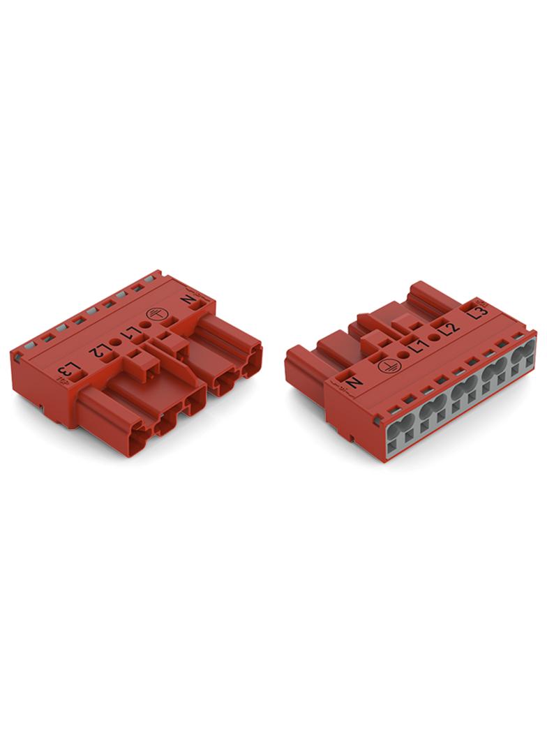 WINSTA wtyk 3-torowy czerwony