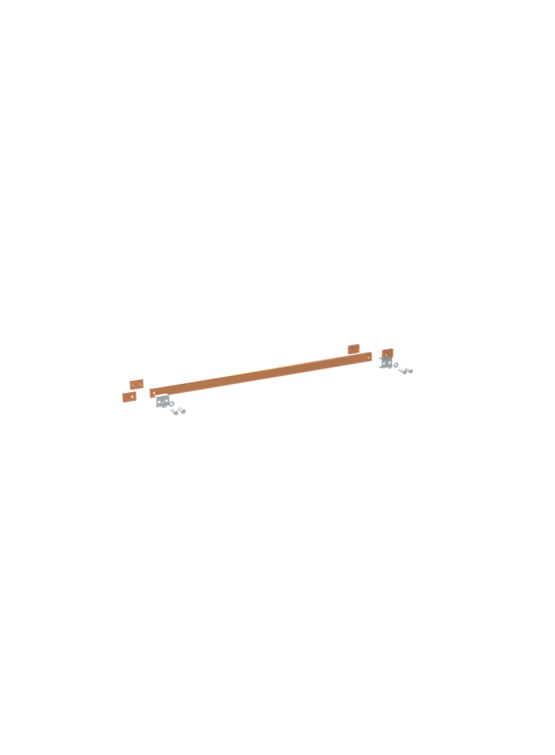 ZX2351 Szyna miedziana 30x10mm szerokość 4PW 1000mm V1, A2 (do samodzielnego montażu)