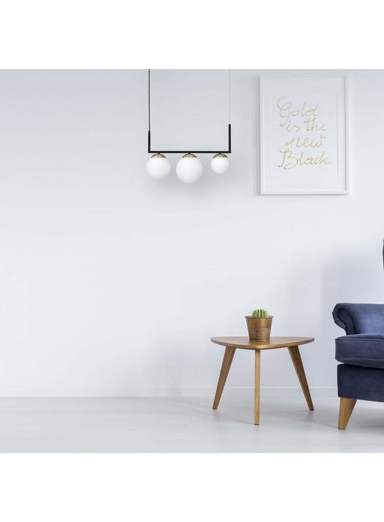 MILAGRO Lampa wisząca SPARTA BLACK / GOLD 3xE14