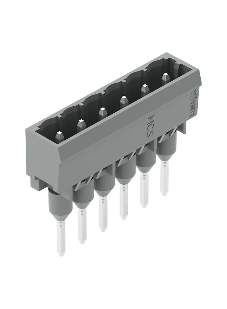 MCS-MIDI Classic wtyk 6-bieg. szary raster 5 mm /100szt./ WAGO
