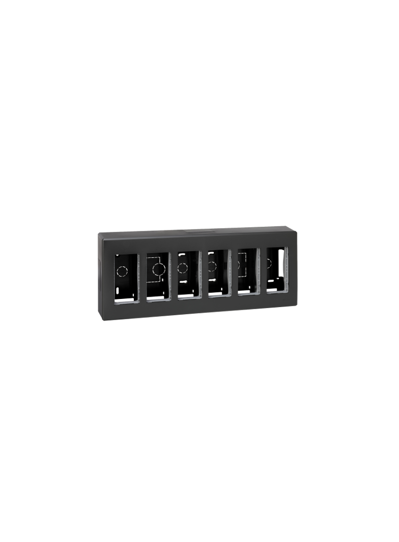 Simon Connect Obudowa natynkowa S500 6-modułowa 12x K45 kompletna szary grafit 51000006-038 KONTAKT