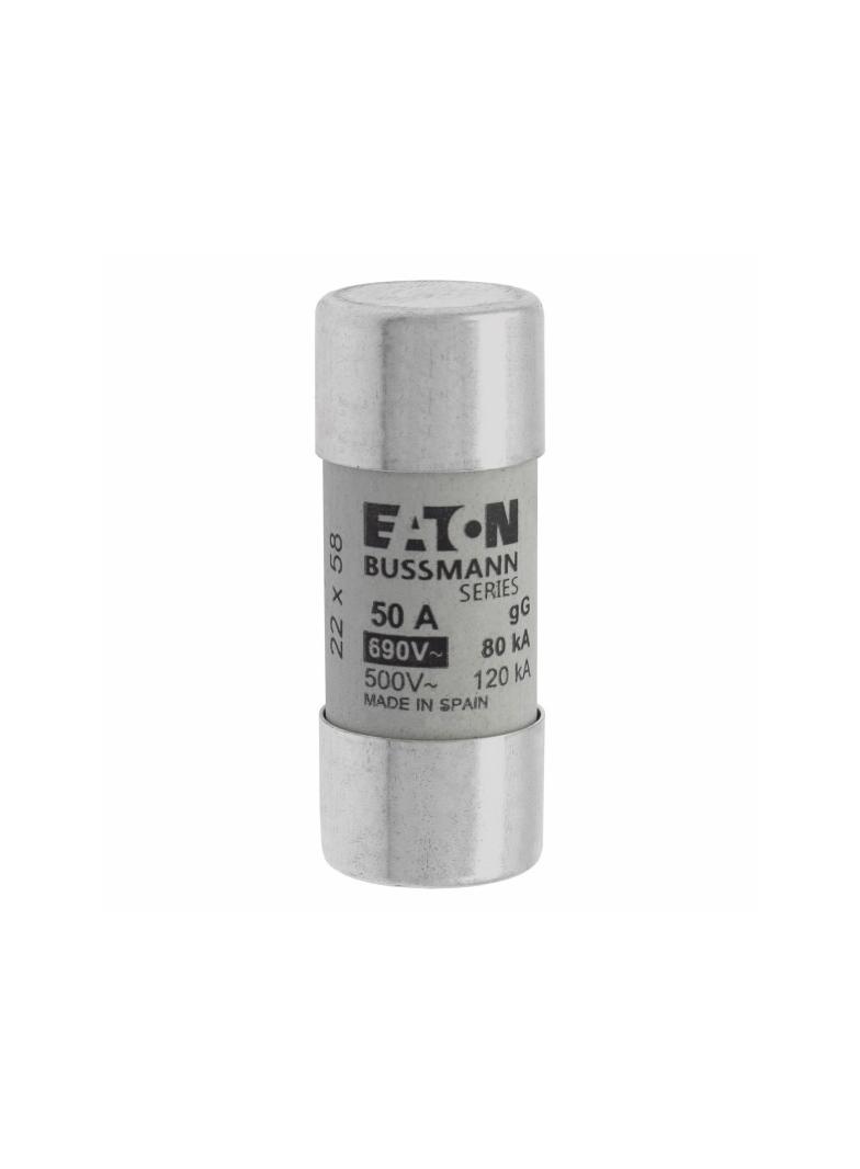 CYLINDRICAL FUSE 22 x 58 50A GG 690V AC Wkładka cylindryczna 22 x 58mm 50A GG 690V AC C22G50 EATON