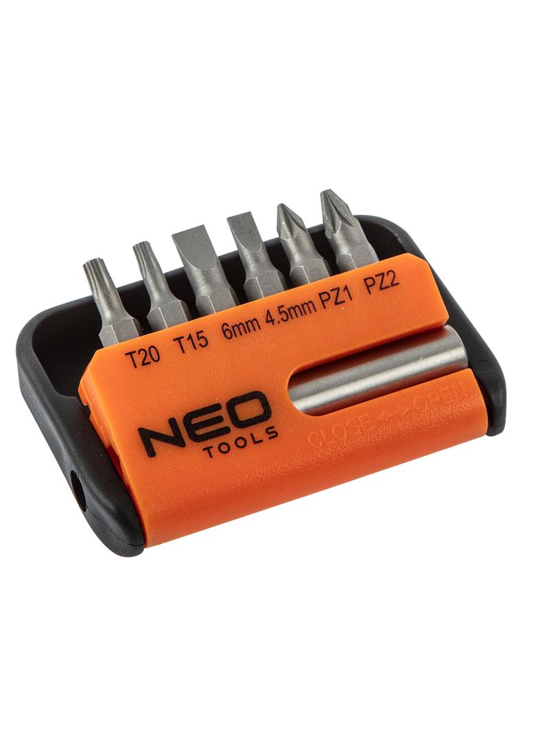 Końcówki wkrętakowe z uchwytem, zestaw 7 szt.