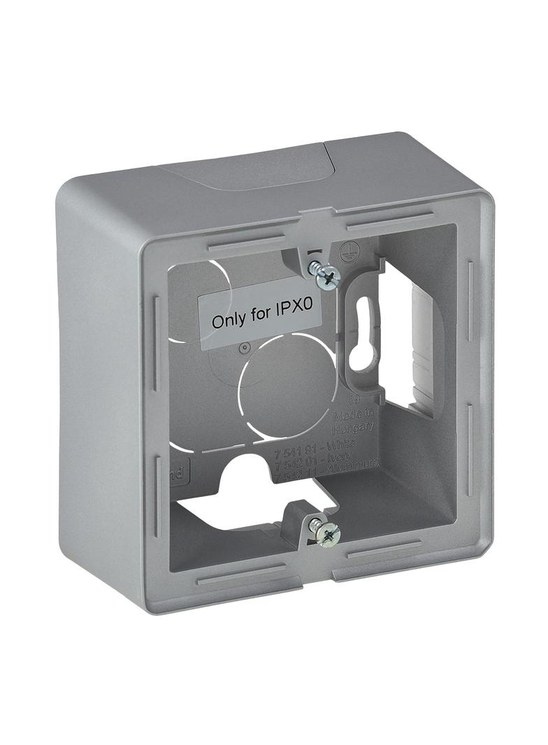 Valena Life Puszka Natynkowa Pojedyncza Aluminium 754211 LEGRAND