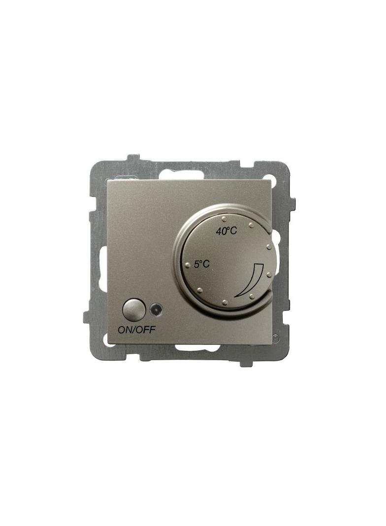 AS Regulator temperatury z czujnikiem podpodłogowym - kolor satyna light