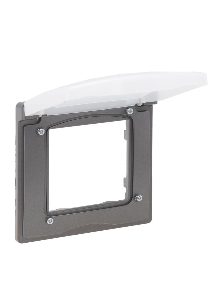 Niloe Step Ramka Pojedyncza IP44- Kolor Stalowy 863496 LEGRAND